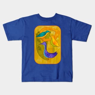 BIRDFLOWER Squawk Three Times Kids T-Shirt